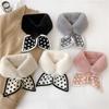 Scarf Women's Autumn and Winter Plush Cross Scarf To Keep Warm Imitation Rex Rabbit Fluffy Scarf