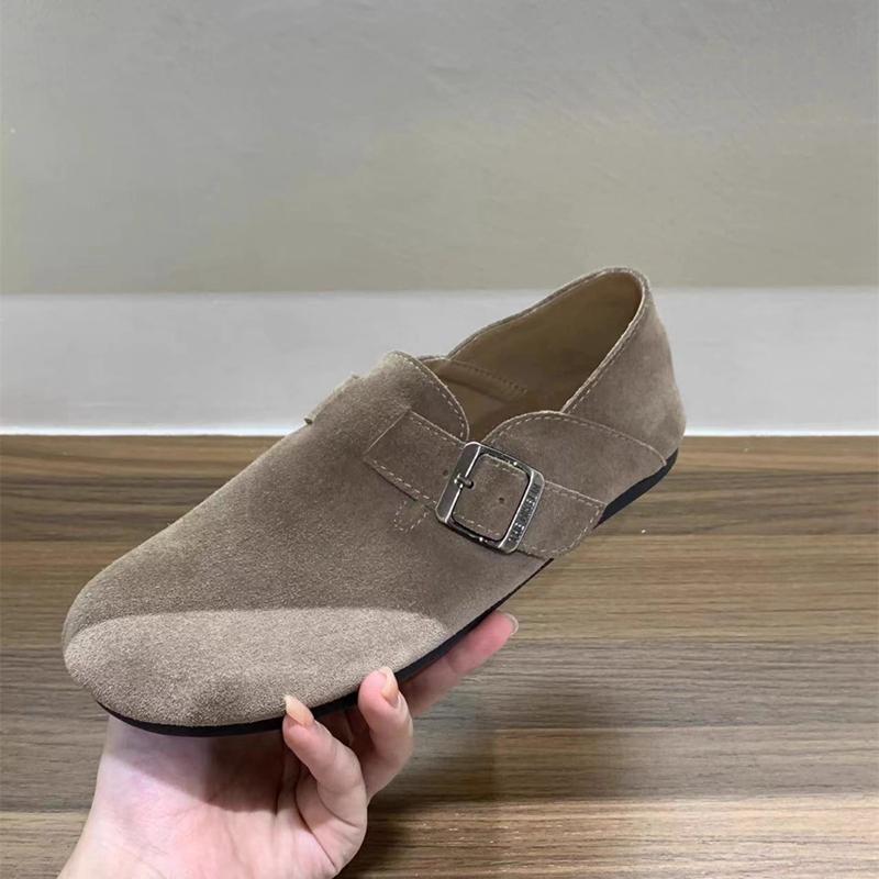 Fashion SUOJIALUN 2024 Autumn Women Flat Shoes Fashion Round Toe Slip On Ladies Casual Laofer Shoes Soft Flat Heel Outdoor Boat Shoes