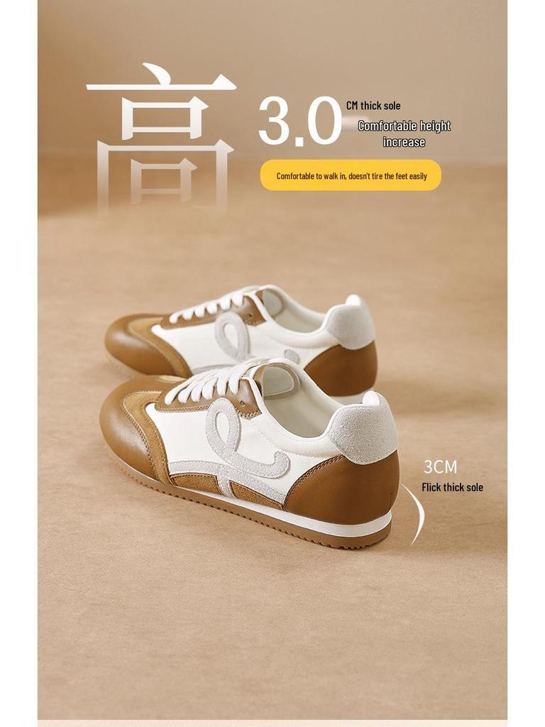 Augus Lionden Women's 2025 Retro British Style Flat-Bottom Ballet Training Shoes