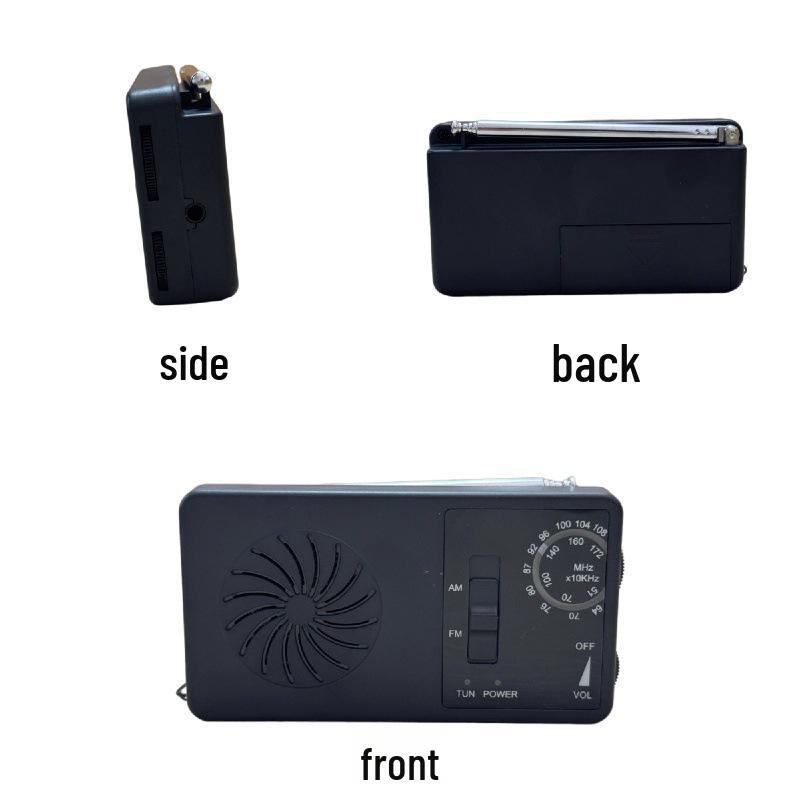

New Compact Mini Portable Radio чорний