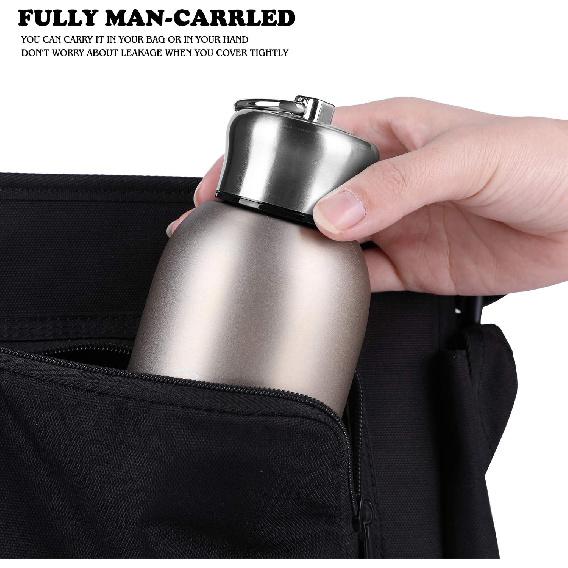 Mini Thermal Mug, 10oz/300ML Mini Thermos Mug Leak Proof Vacuum Flasks Travel Thermos Cup Portable Stainless Steel Drink Water Bottle for Indoor and