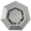 Plant Pot Silver 50 X 50 X 40 Cm Stainless Steel