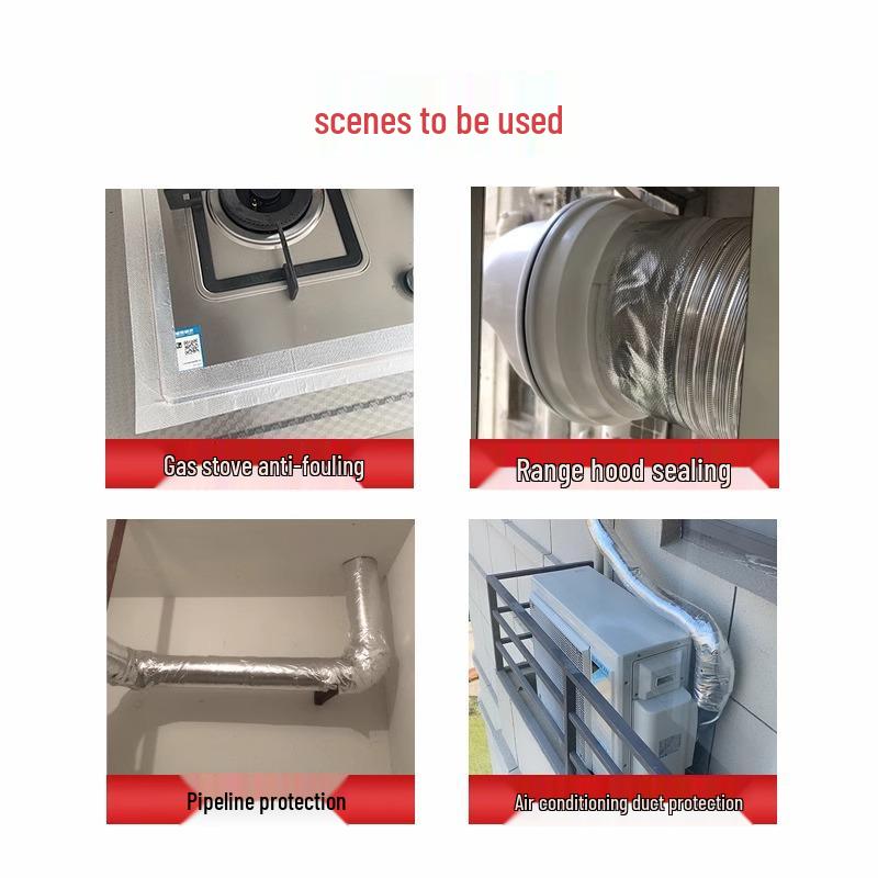 Thickened Heat-Resistant Aluminum Foil Fiberglass Tape for Insulation and Flame Retardant Protection