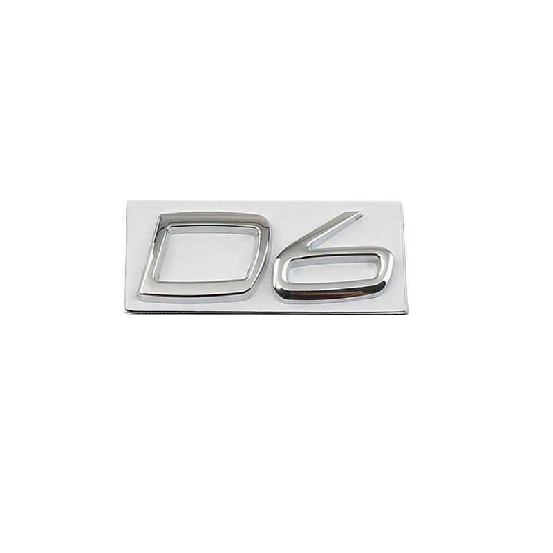1Pc Car Metal D2 D3 D4 D5 D6 D7 Words Logo Badge Emblem Decals Sticker For Volvo S40 S60 S80 S90 XC40 XC60 XC90 V40 V60 V70 V90 C30