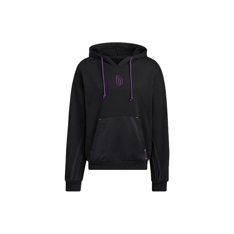 adidas Dame 8 Inn Hdy Basketball Sports Hooded Pullover Long Sleeves Black Men s HE5464 S