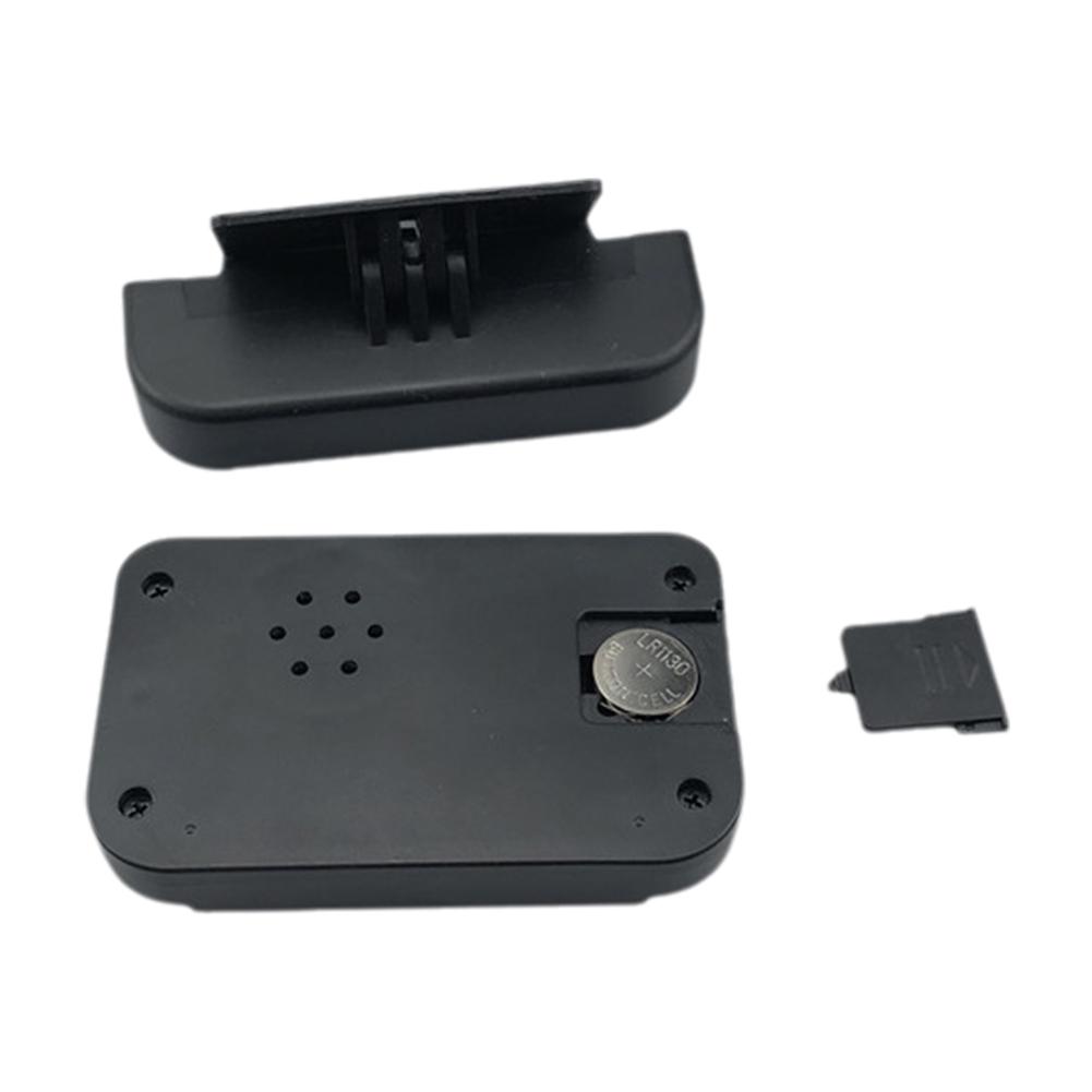 Digital LCD Car Clock Black Car Tablet Clock Includes Manual Multipurpose Travel Clock With Stand Double Sided Adhesive