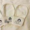 Hand Shake Cup Insulated Reusable Girl and Dog Beverage Cups Holders Canvas Coffee Tea Mug Bag