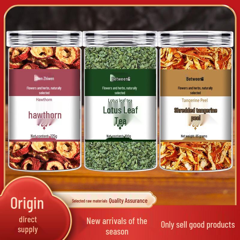 Shen Zhiwen Hawthorn Lotus Leaf Tea with Cassia Seed – Herbal Brew for Summer Wellness