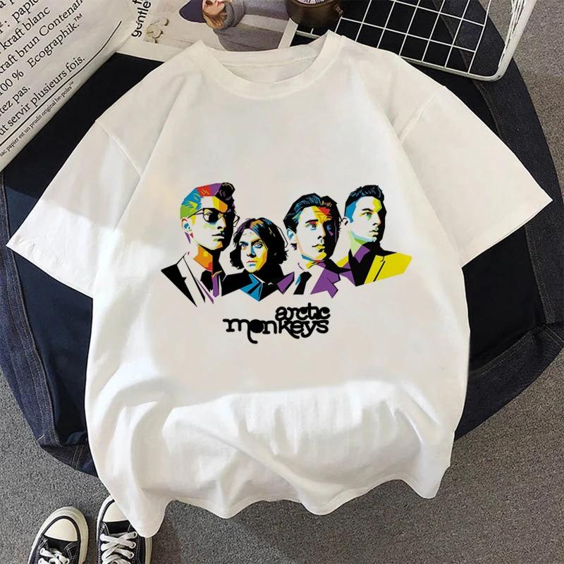 

arctic monkeys top tees tshirt men kawaii casual print japanese clothes harajuku graphic tees women S