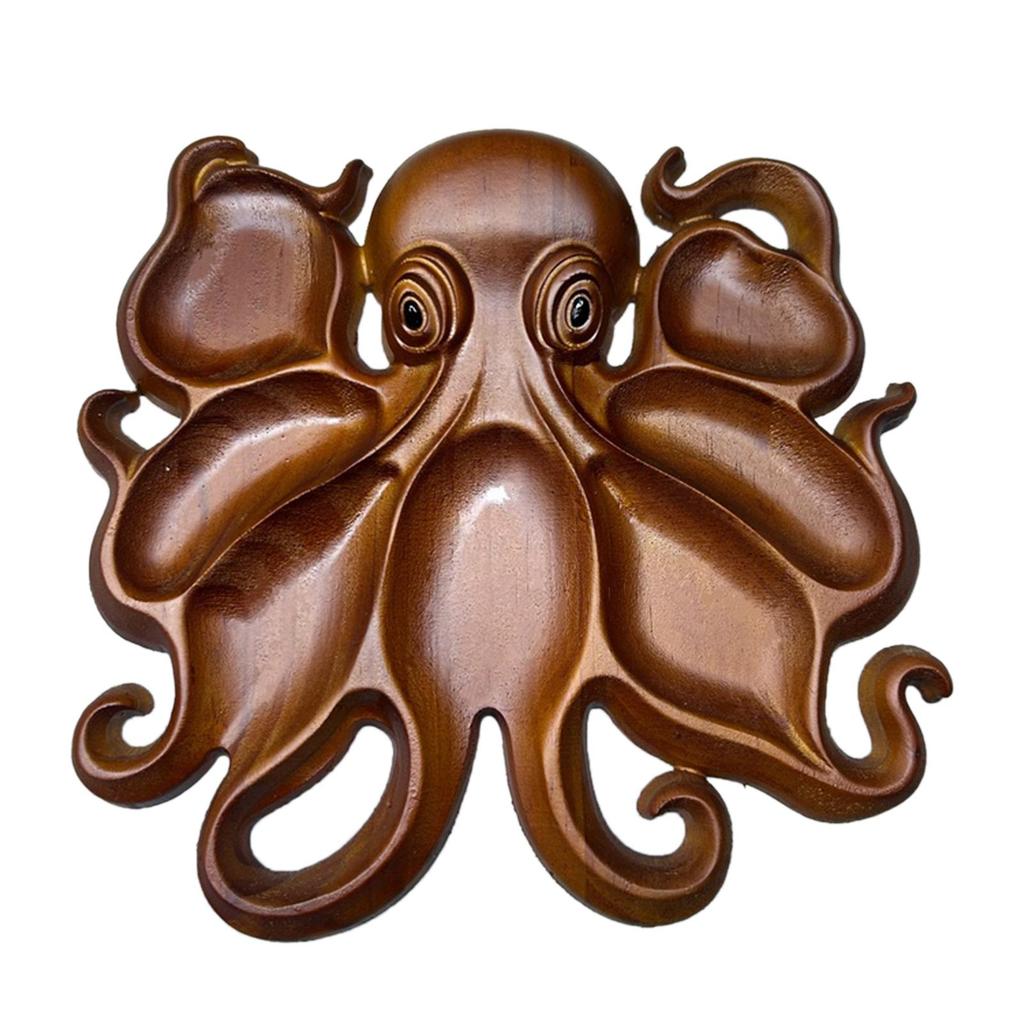 Wooden Octopus Charcuterie Platter Portable Multipurpose House Warming Gifts Cheese Tray for Nuts Snacks Spice Fries Chips