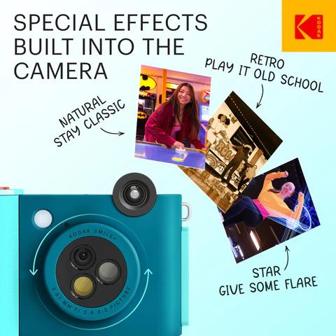 Kodak SMILE+ Instant Print Camera, 2x3'', Blue
