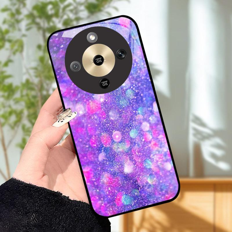 For Honor X9d MTN-NX1 Case Cool Fashion Painted Cover Tempered Glass Phone Cases For Honor X9 D HonorX9d 5G Cover Shell Fundas