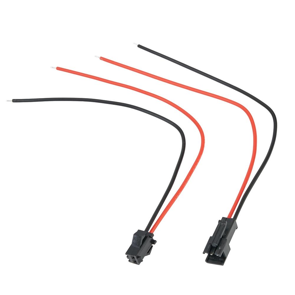 2Pin SM Connector Male 2.2mm/0.09\" Vandesail Wire Connector 22 AWG