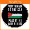 Palestinský osvobozenecký odznak Free Palestine s konstrukcí z kovové slitiny