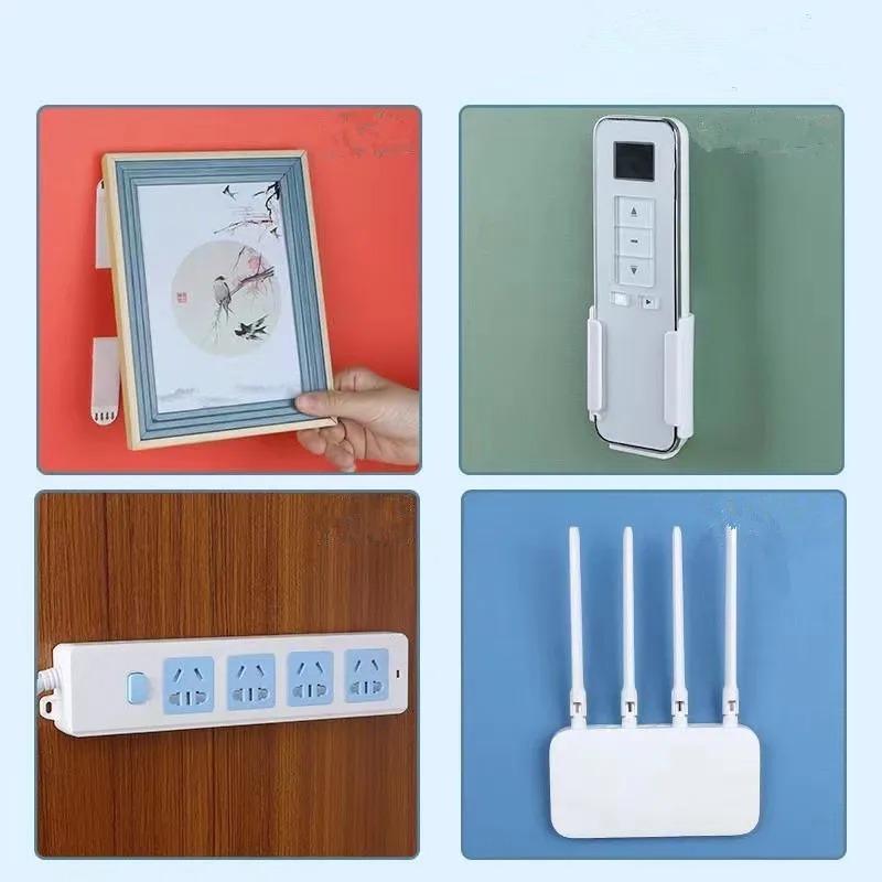 12 Pairs No‑Drill Self‑Adhesive Tape Strips, Multi‑Use For Frames Posters Wall Hangings