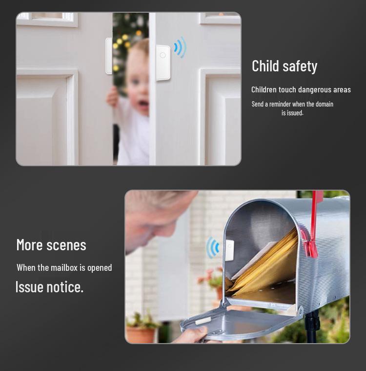 Wireless Multi-Functional Door & Window Alarm with Remote Control – Home Anti-Theft Magnetic Sensor