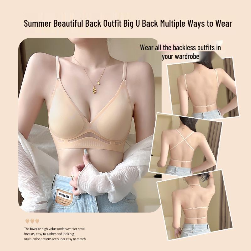 

Бесшовный бюстгальтер без спинки U-образной формы: Женский приталенный жилет на бретелях для маленькой груди L (110-125 lbs, 36/80ABC)