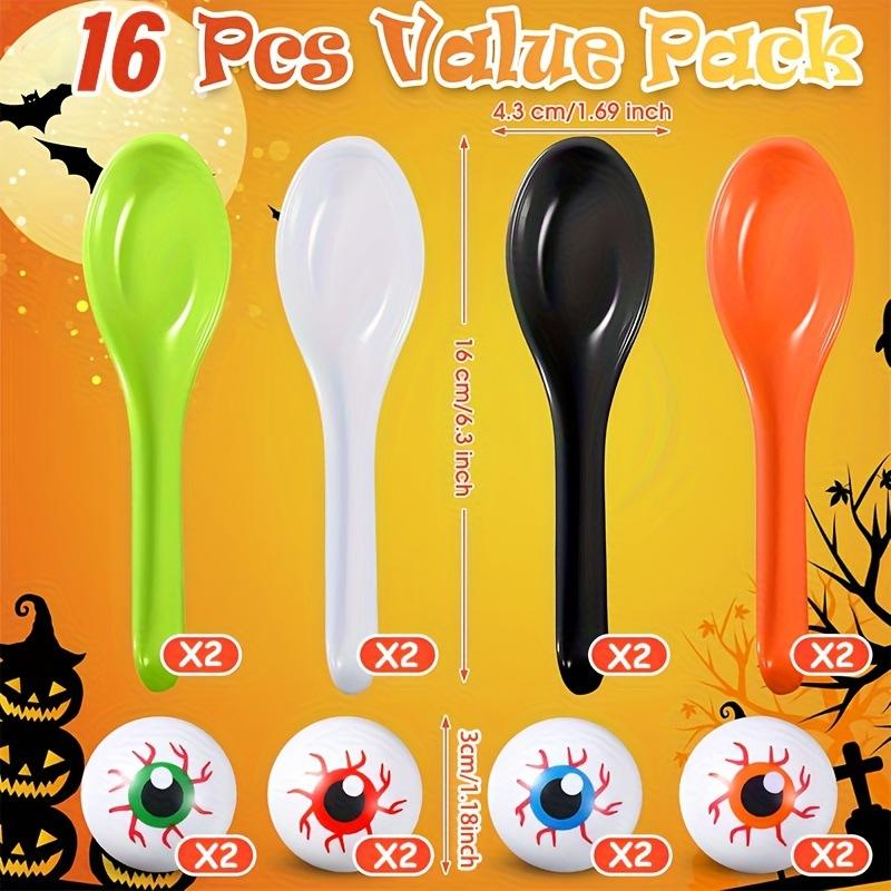 16PCS  Eerie Balance Game Kits Halloween Team Building Activity Plastic Decoration For Family Friend Holiday Gatherings