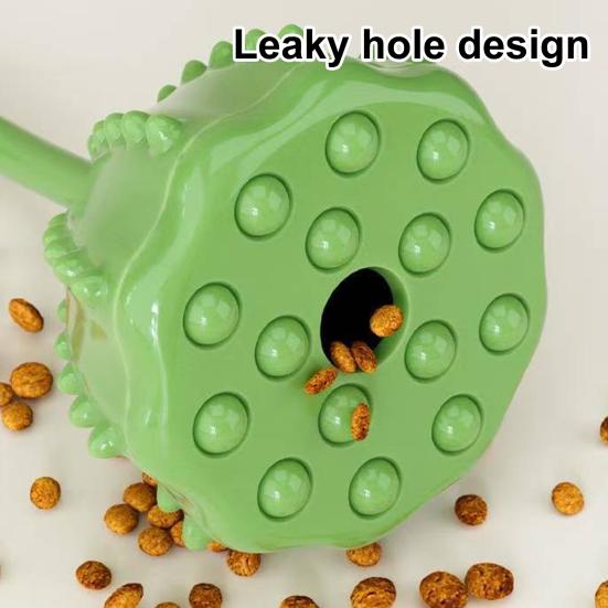 Lotus Fruit Treat Dispensing Dog Toy Interactive Dog Molar Chew Toy Puppy Enrichment Puzzle Toy for Teeth Cleaning Mental Stimulation Training