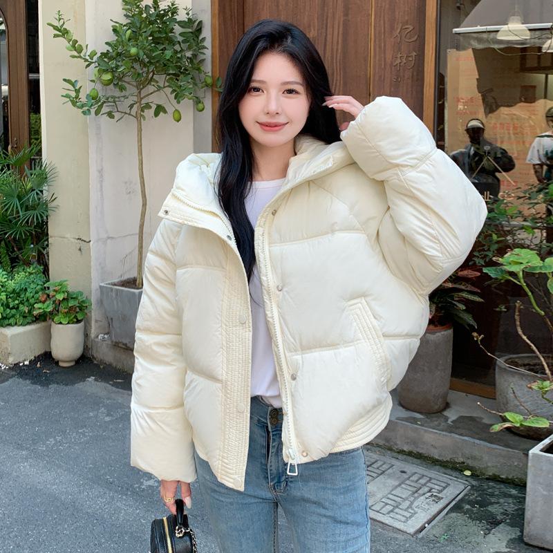 Down cotton clothes women's short and wide winter fashion warm short small thickened high-end foreign style jacket
