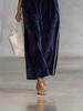 Women's Autumn Winter Fashion Casual Sports Set Korean Velvet Long Sleeve Solid Color High Neck Zipper Wide Leg Pants