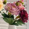 24" Artificial Peonies Flowers for Vase Faux Silk Long Stem Peony Flower Fake Floral Arrangement for DIY Bouquets Wedding Centerpiece Home
