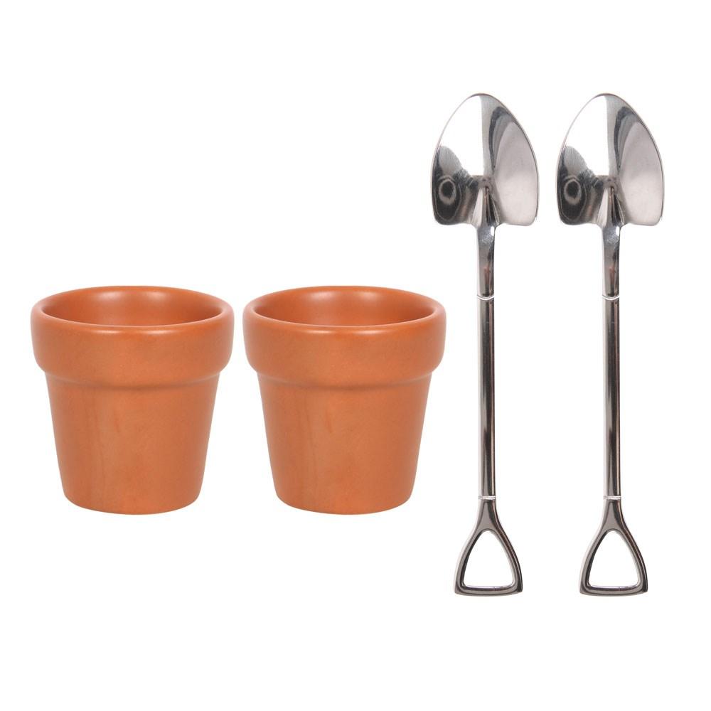 Something Different Plant Pot Egg Cup Set