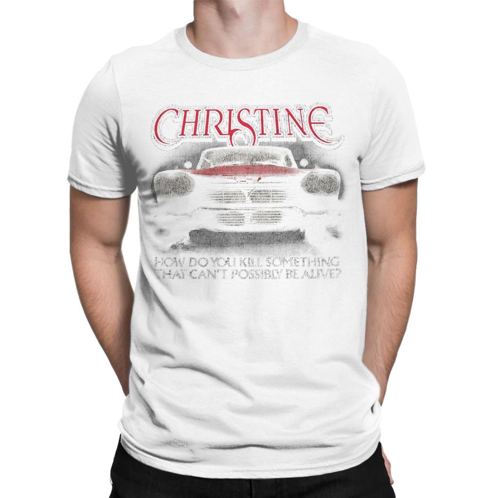 John Carpenter Christine Horror Movie Graphic Printing T Shirts Men Women  Pure Cotton  Tee Shirt Clothing