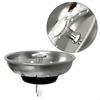 2Pcs Kitchen Sink Strainer Stopper Waste Plug Drain Basket Stainless Steels Sink Filter for Restaurants and Homes M4YD