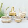 Mini Miniature Dollhouse Basket Fashion DIY Hand Woven Basket Handmade Paper Vine Handheld Flower Basket