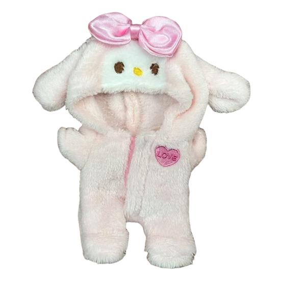 

Одежда для куклы-малыша Милые плюшевые наряды для куклы 17 см Уникальные комбинезоны Модная одежда для куклы Подарок для любителей и коллекционеров кукол розовый