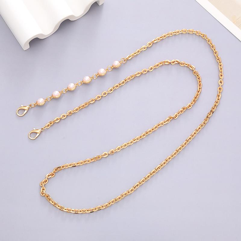 Metalowy łańcuszek do telefonu crossbody odporny na upadki z klipsem i smyczą 125 cm