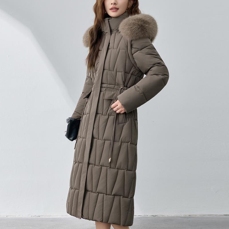 Sleeves Detachable Fashion Woman Winter Coats Hooded Faux Fur Collar Thick Warm Long Parkas Women's Jackets