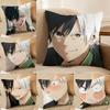 Anime W-Wind B-Breaker Pillow Case Silky Elegant Comfort Sofa Bed Invisible Zipper