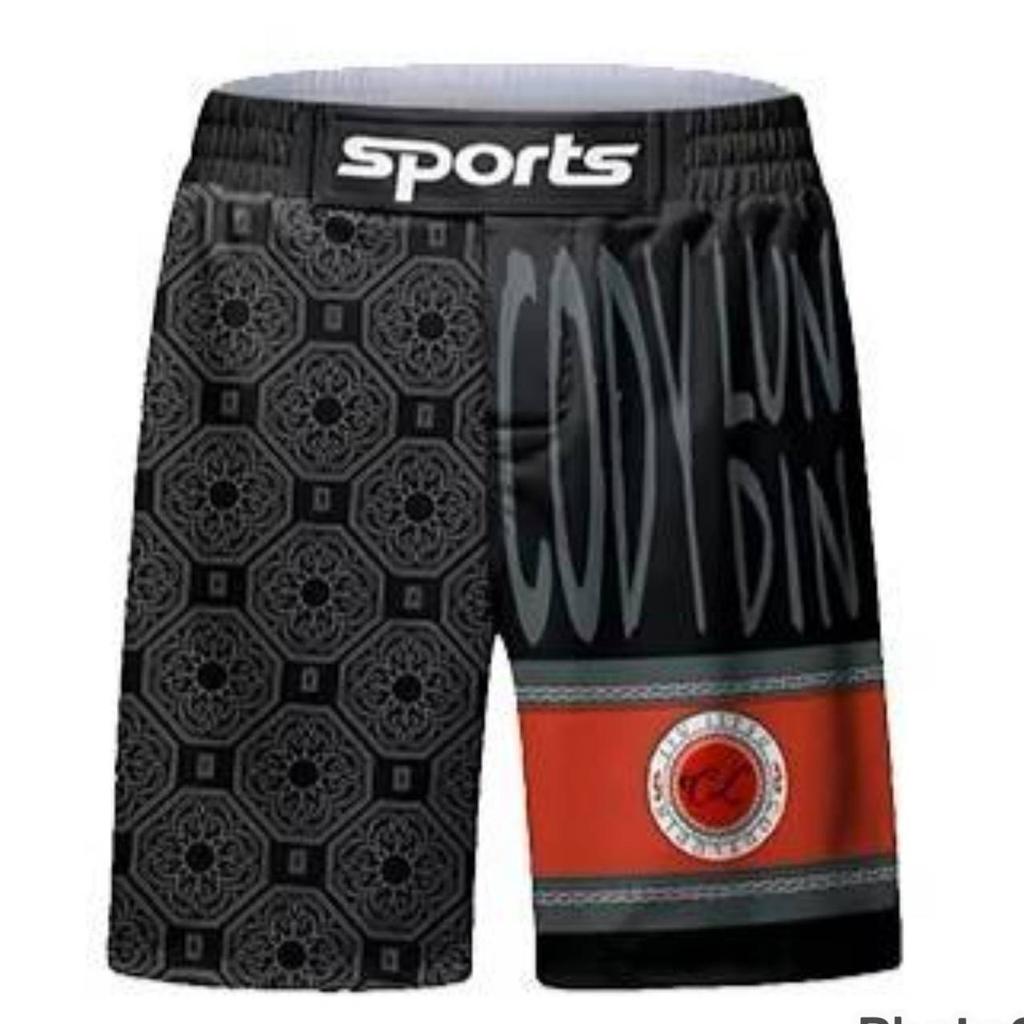 MMA Muay Thai Kickboxen Shorts Fitness Unisex Herren Damen Workout Schnelltrocknend Druck Elastischer Bund Gym Fitness Training