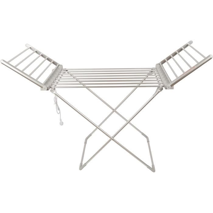 Heated Electric Clothes Drying Rack Dryer - Foldable Electric Heater 20 Heating Tubes Foldable Indoor Drying Rack A360