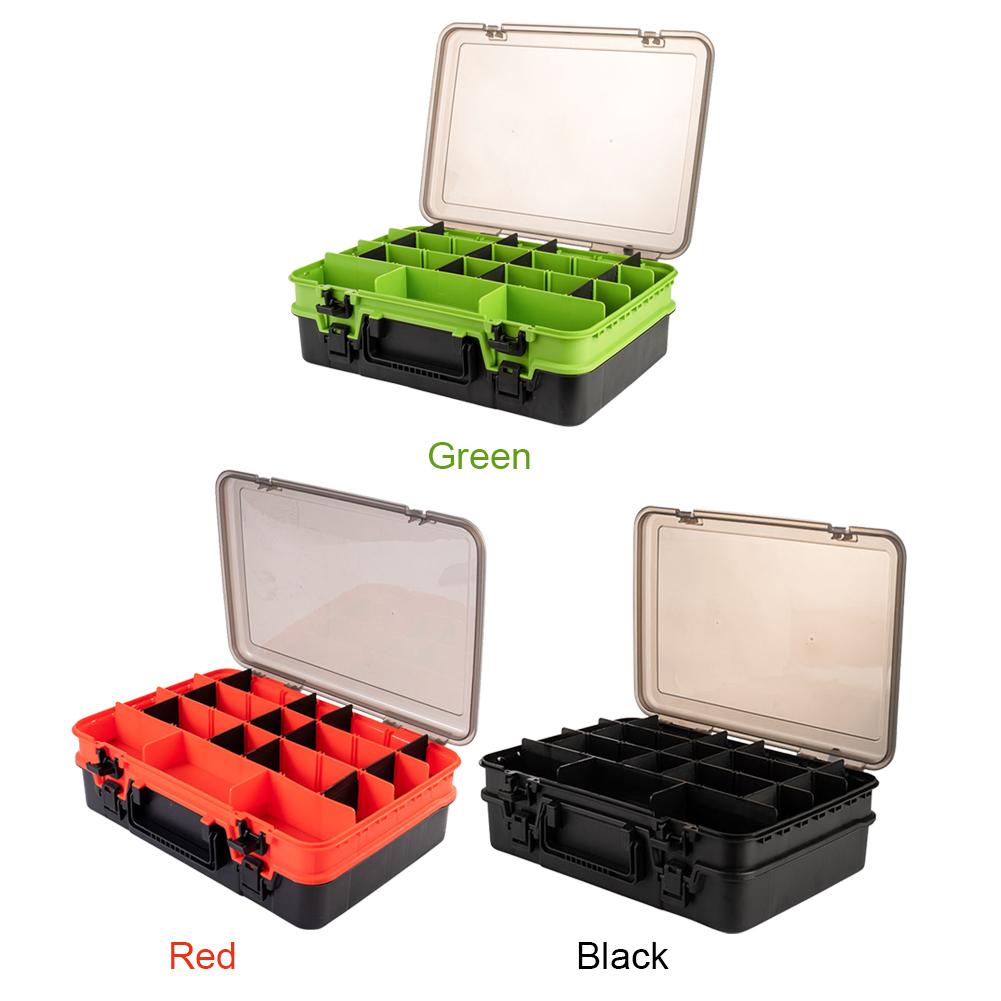 Fishing Lure Organizer Double-layer Fishing Bait Holder Compartment Detachable Lightweight Fishing Gear Accessories Pesca Tool