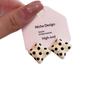  Sweet Design Black /White Cute Square Polka Dot Stud Earrings For Women'S Simple Unique Temperament Party Gifts