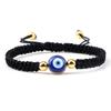Ethnic Pearl & Evil Eye Cartoon Friendship Bracelet - Handmade Woven String