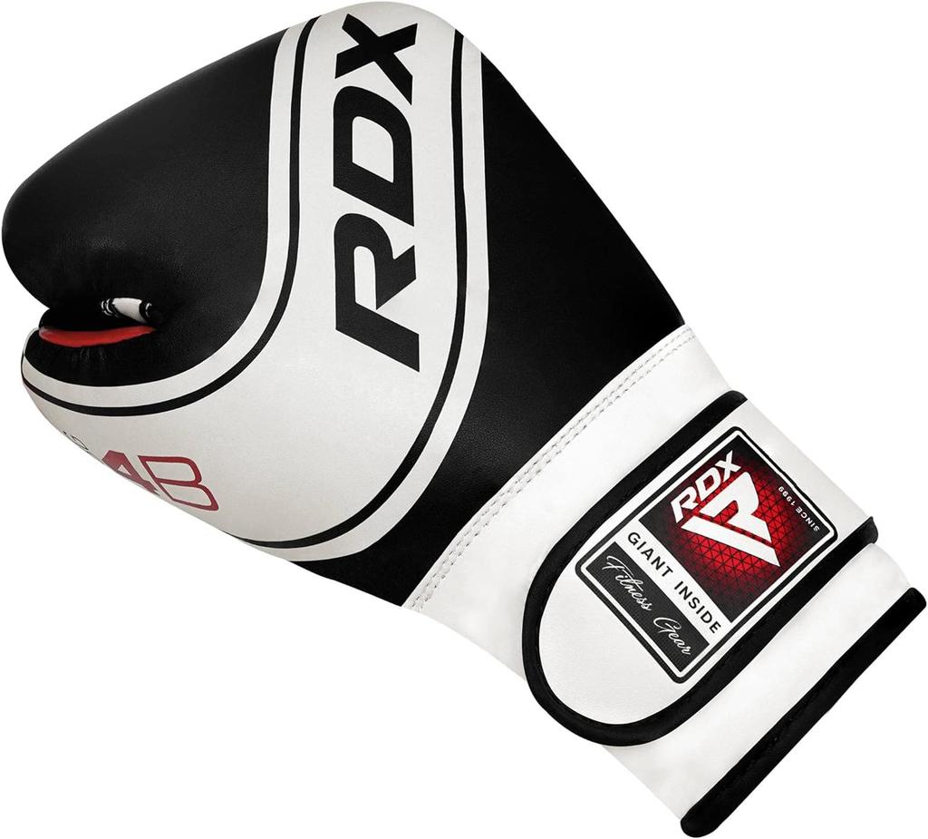 RDX Maya Hide Leather Boxing 4oz Junior Punching MMA Muay Black Kids' Gloves, & 6oz, Bag, Training, Thai,