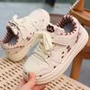 Girls' White Skate Shoes - Cute, Soft Sole, Casual & Lightweight for Spring/Autumn 2026