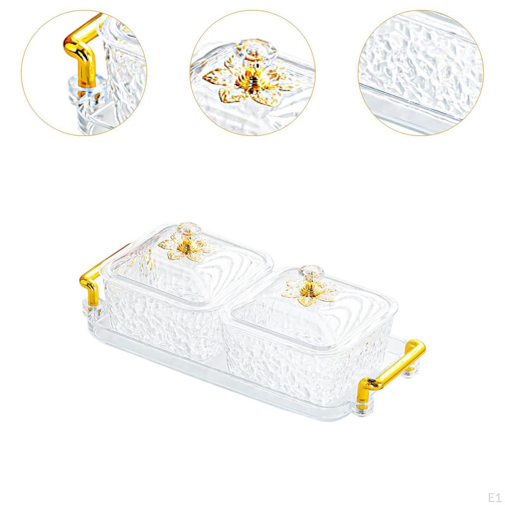 Dried Fruit Plate Set Appetizer Food Storage Container Decorative Candy Bowl Seasoning