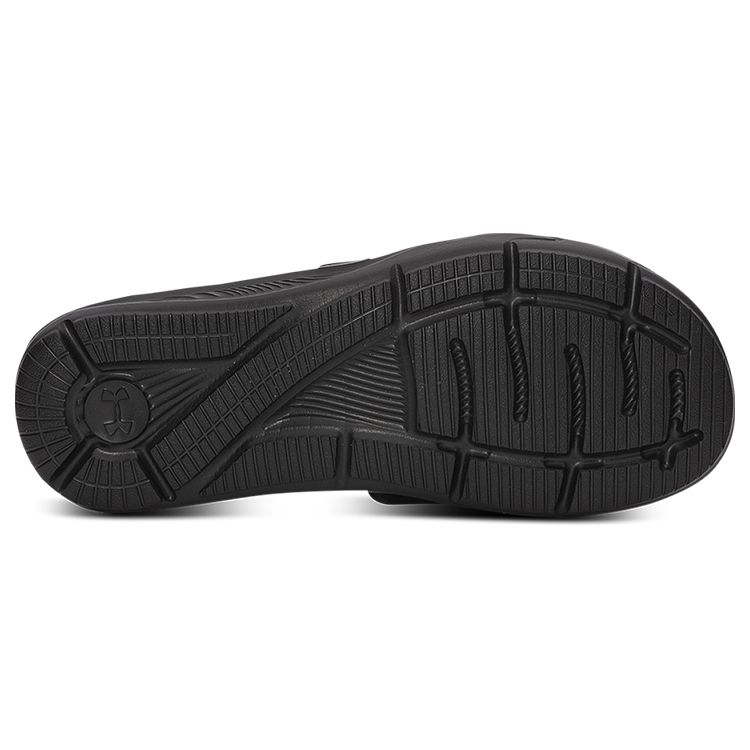 Under Armour Mercenary XII Comfortable Casual EVA Slide Sandals Men Sandals Black Green 3023759-002