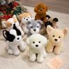 1Pc 30/40cm Lovely Teddy Chihuahua Schnauzer Bulldog Corgi Peluche Toy Stuffed Soft Animal Dolls Kawaii Puppy Toy Decoration