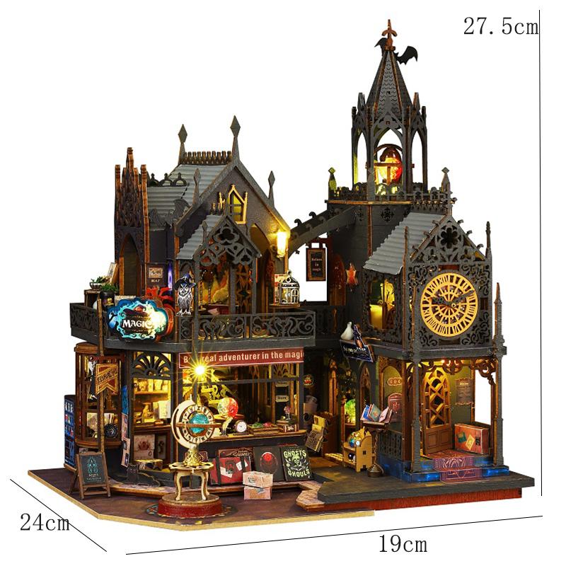 Diy Wooden Doll Houses Miniature Assembly Model Building 3D Puzzle Room Bedroom Kit Dollhouse With Furniture For Christmas Gifts