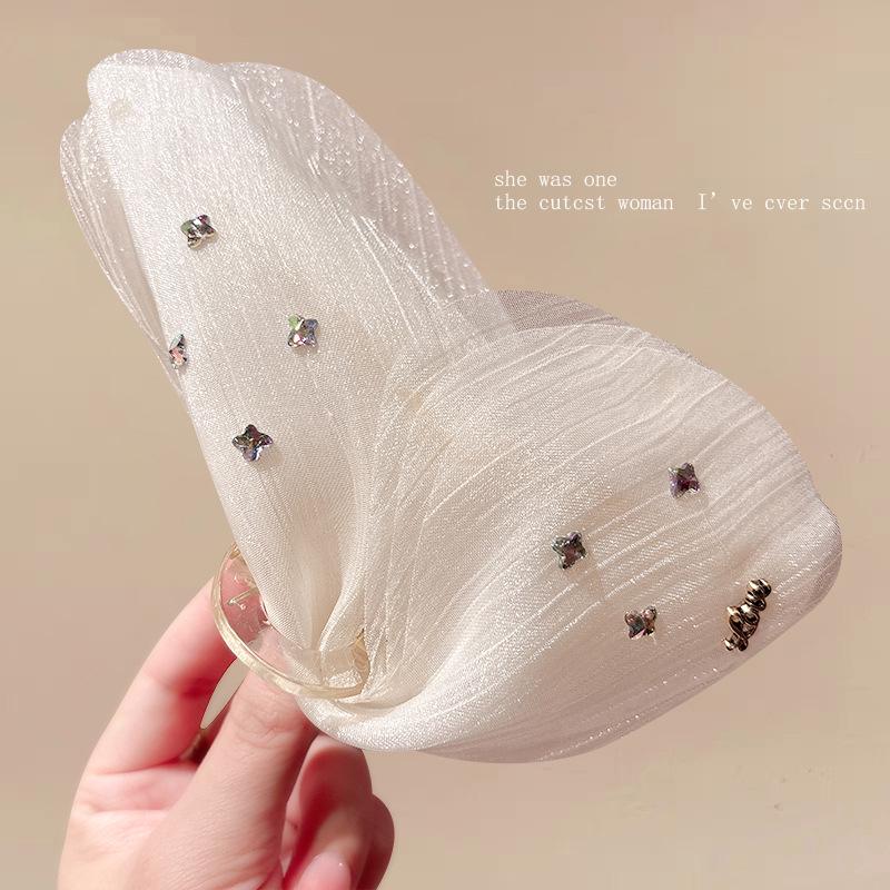 Korean High-End Acrylic Flower Hair Clip for Women - Large Shark Clip for Voluminous Styles