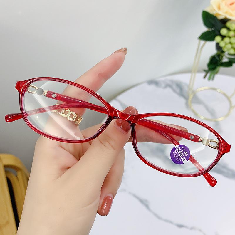 Retro Ultra-light Anti-blue Light Reading Glasses for Women Middle-aged and Elderly Anti-fatigue Hyperopia Glasses