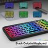 Mini Backlit RGB Bluetooth Keyboard for PC Tablet Laptop Rechargeable Wireless Bluetooth Keyboard