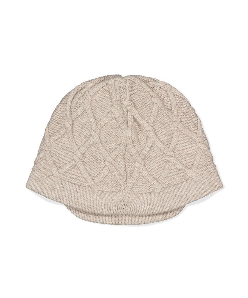 Sseonleobeutueo Cable Visor Beanie Ivory