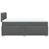 Vidaxl Continental Bed With Mattress, Dark Grey Fabric 120X200 Cm